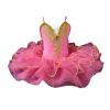 Pink Girls Ballet Dance Dress Tutu Skirt Performance Gauze Dress Princess Swan Ballet Dress Costume