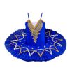 Royal Blue Girls Ballet Dance Dress Swan Costume Dress Golden Sequin Ballet Tutu Gauze Skirt