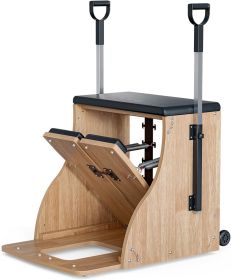 Pilates Chair Wunda Chair Pilates Combo Chair with Handles Split Pedals Reformer Machine for Yoga Core Training Rehabilitation Includes Non-Slip