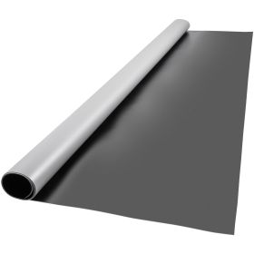 Dance Floor, 6.6x9.8ft Dance Floor Roll, 0.06in Thick PVC Vinyl Dance Floor, Black/Grey Reversible Portable Dance Floor, Non-Slip Dance Flooring