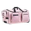 Dance Bag with Garment Rack, 29 Inch Rolling Dance Duffel, with Wheels, USB Port, Height Adjustable Clothes Rack, Privacy Protection Curtain