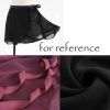 Adult Ballet Leotard Tutu Skirt Ballet Skirt Chiffon Wrap Dance Skirt for Women, Violet 38cm