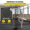 Dance Floor, 6.6x9.8ft Dance Floor Roll, 0.06in Thick PVC Vinyl Dance Floor, Black/Grey Reversible Portable Dance Floor, Non-Slip Dance Flooring