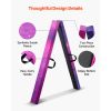 8FT Folding Balance Beam for Kids, 300LBS Stable Support Gymnastics Floor Beam with Non-Slip Mat