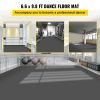 Dance Floor, 6.6x9.8ft Dance Floor Roll, 0.06in Thick PVC Vinyl Dance Floor, Black/Grey Reversible Portable Dance Floor, Non-Slip Dance Flooring