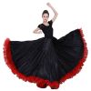 Elegant Ballroom Dancing Latin Dance Party Long Swing Race Skirt