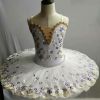 Kids Sequin Ballet Tutu Dress White Ballet Dress Swan Costume Ballet Girls Dress