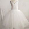 Girls Ballet Dance Costumes White Swan Sequin Performance Dress Gauze Tutu Skirt