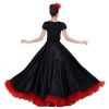 Elegant Ballroom Dancing Latin Dance Party Long Swing Race Skirt