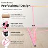 3.5FT Pink Solid Wood Ballet Barre With Adjustable Range Of 31.5-39.5 Inches For Dance Practice