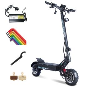 X7 Black Aluminum Alloy 80-100Kmph 4500W Dual Motor Electric Scooter